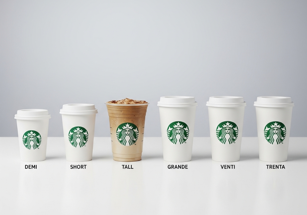 Starbucks Cup Sizes