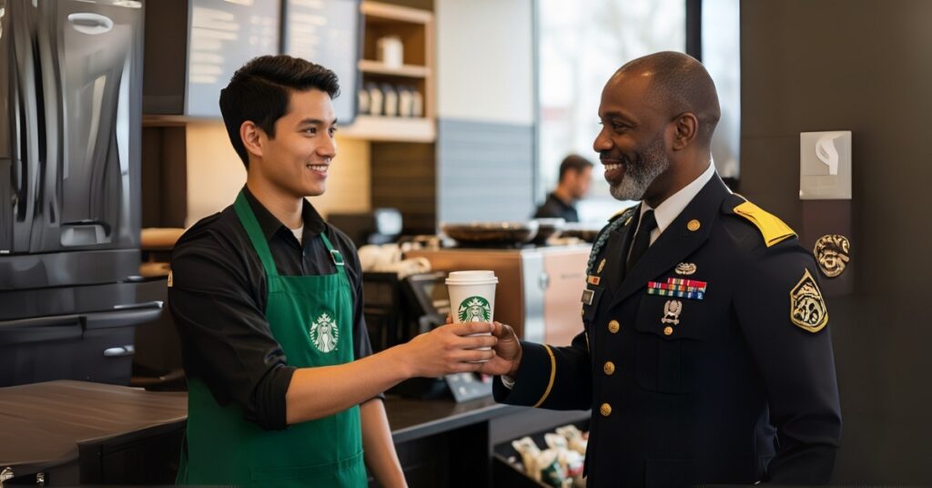 Starbucks Supports Military